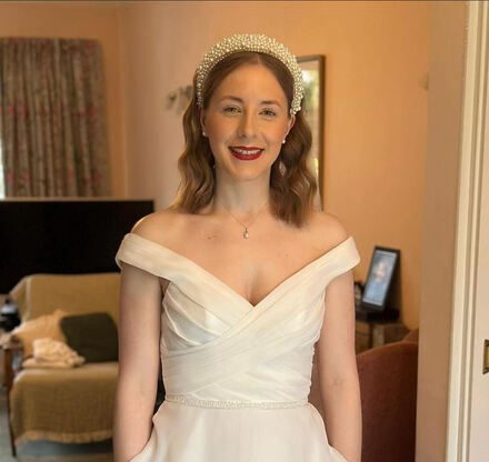 Bridal makeup close-up