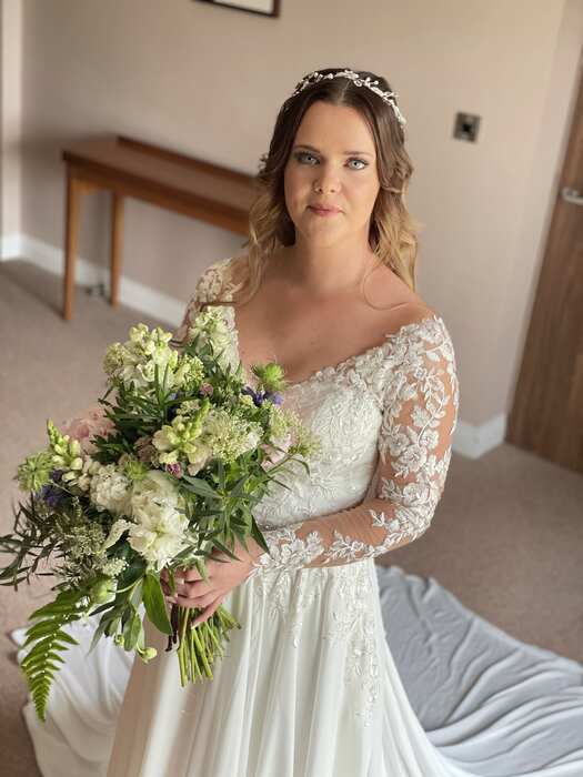 Bridal makeup application