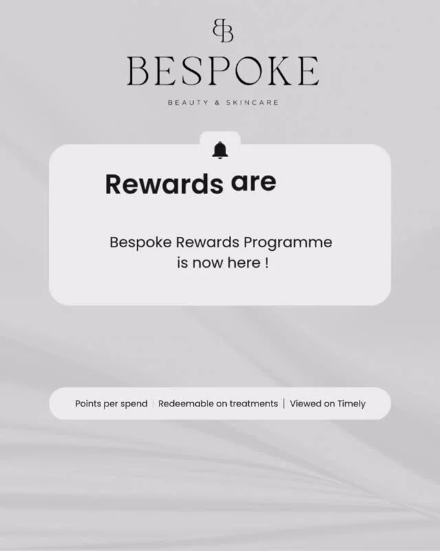 ✨ BESPOKE REWARDS PROGRAM IS HERE ✨ 

It’s been a long time in the making, but with my new booking platform in place, I’m so excited to finally introduce something extra special for you all 🤍 

Every time you visit, you’ll earn points that automatically track on your Timely profile. As your points build up, you’ll be able to redeem them for discounts on future treatments 💆‍♀️ 

A little thank you from me to you for your continued support 🫶 

More visits = more points = more savings ✨

#baildonbeauty #bespokebeautyandmakeup #rewards #timely #clients